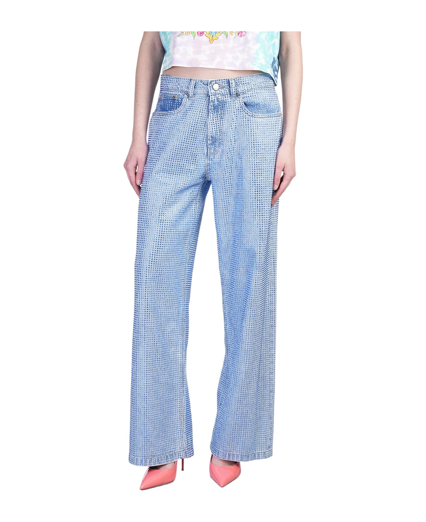 Casablanca Jeans In Blue Denim - blue