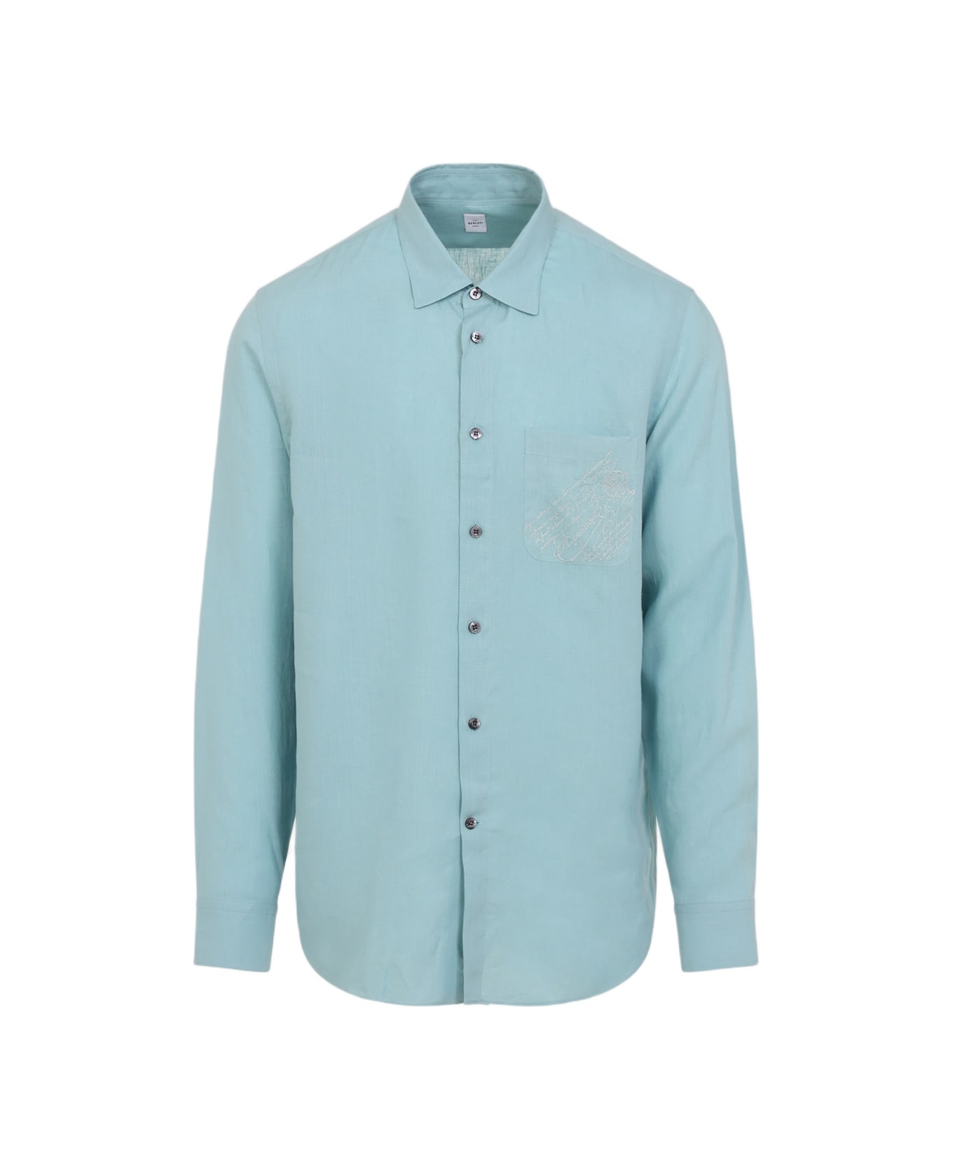 Berluti Linen Shirt - Aquamarine
