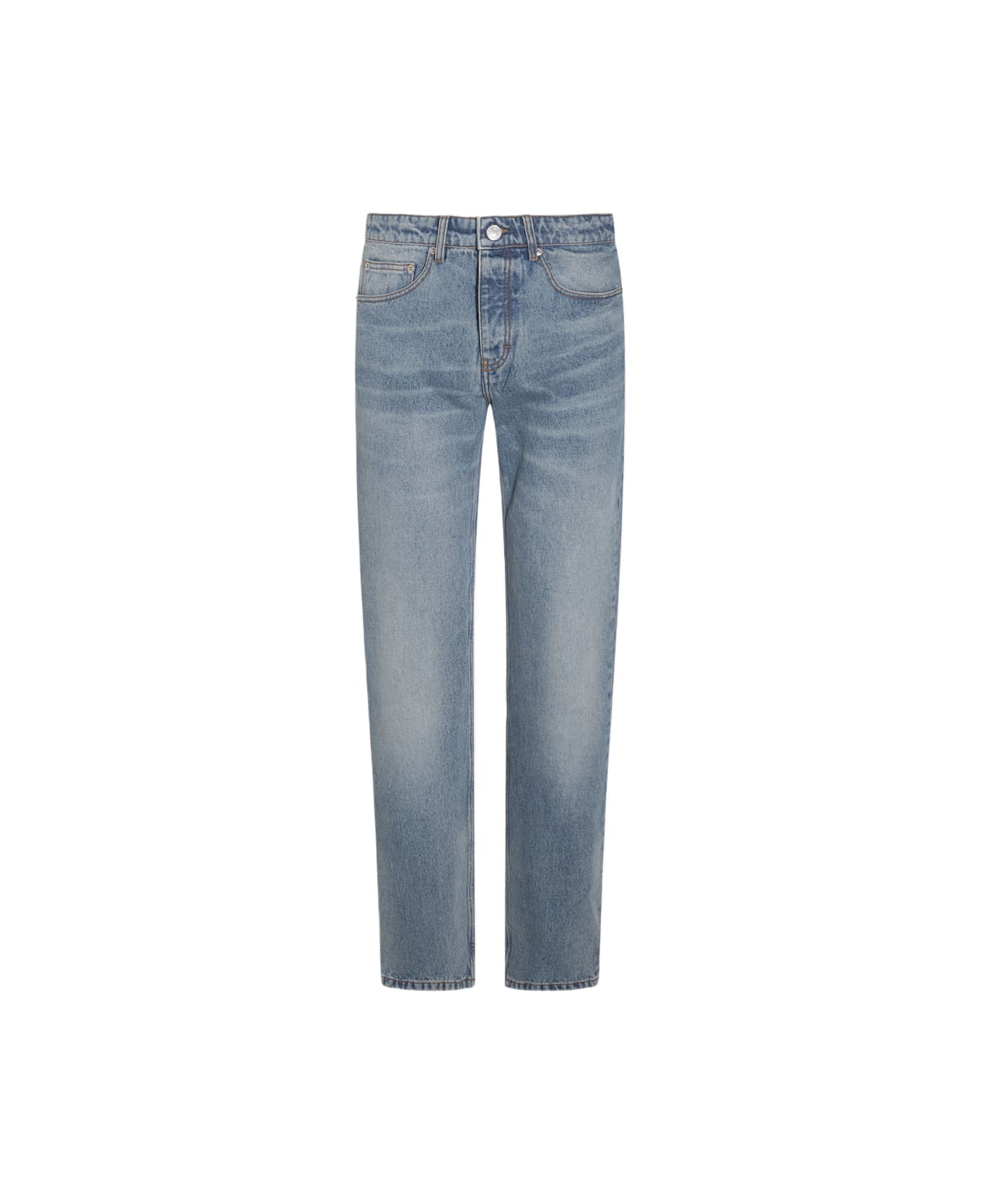 Ami Alexandre Mattiussi Blue Cotton Denim Jeans - BLUE