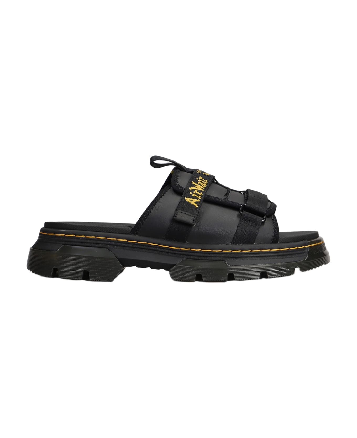 Dr. Martens Ayce Flats In Black Leather - black その他各種シューズ