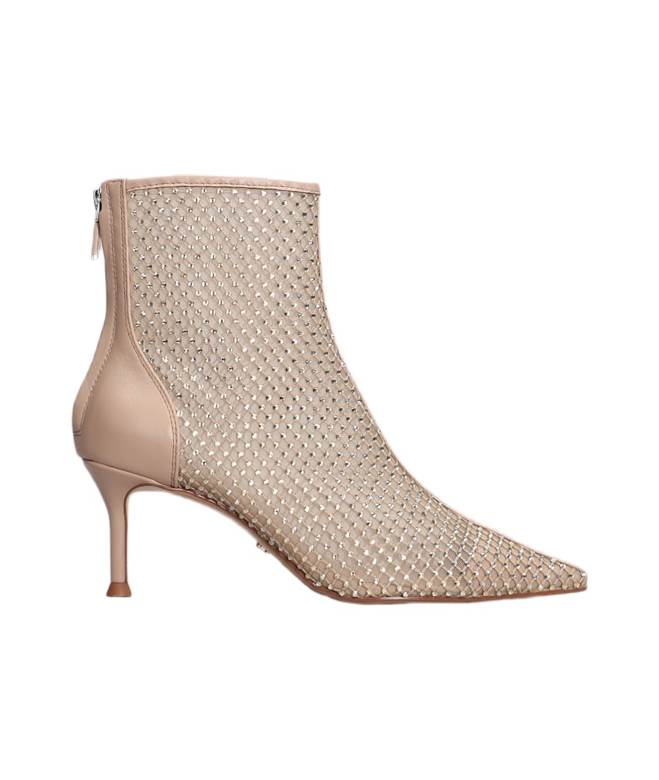 Lola Cruz Gilda Boots 65 High Heels Ankle Boots In Powder Leather italist ALWAYS LIKE A SALE
