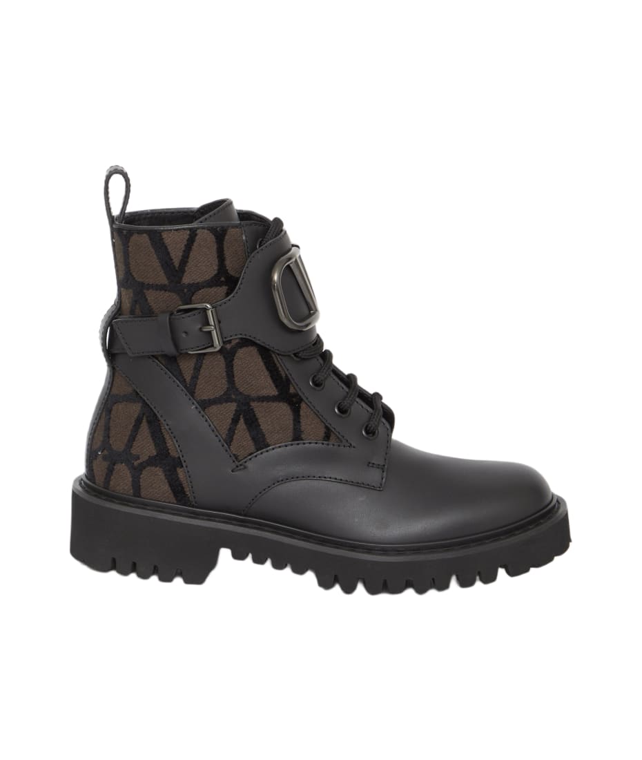 Valentino garavani always military boots store