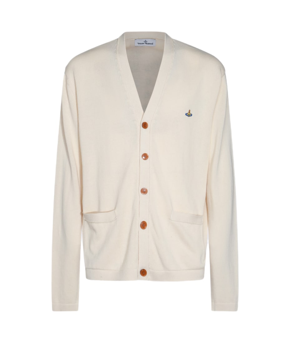 【送料&関税込】Vivienne Westwood White Cotton Knitwear Vivienne Westwood White Cotton Knitwear | italist