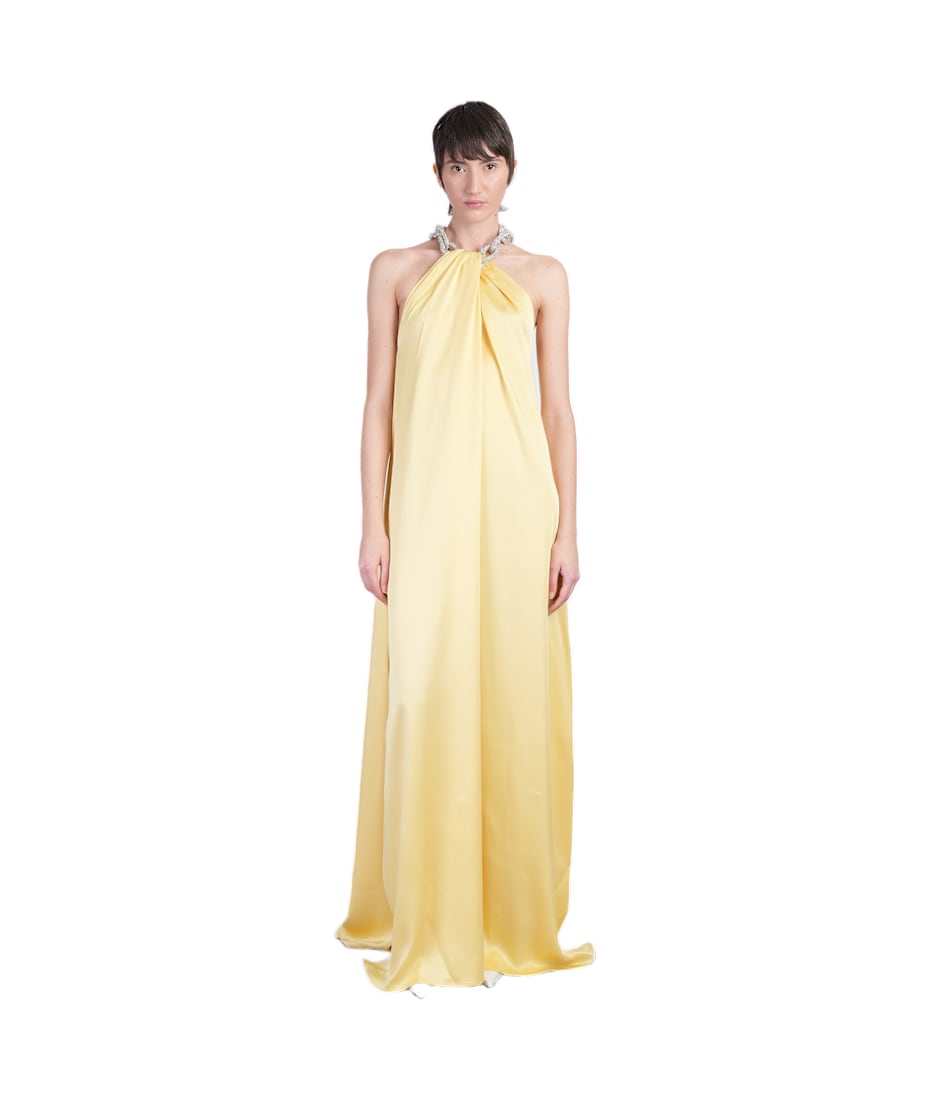 【送料&関税込】Stella McCartney Dress Double Satin STELLA MCCARTNEY Chain-embellished satin gown | NET-A-PORTER