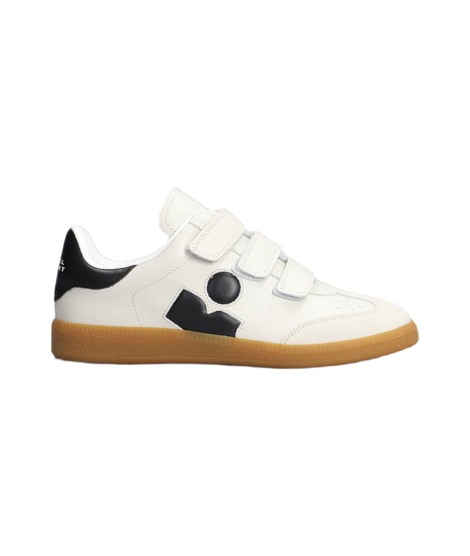 Beth Sneakers In White Suede And Leather