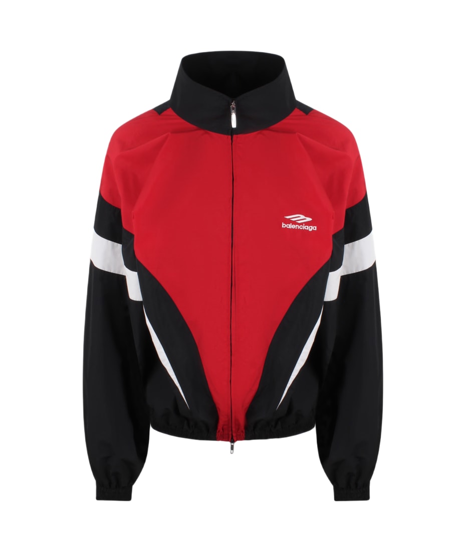 Balenciaga 3b Sports Icon Off Shoulder Tracksuit Jacket | italist