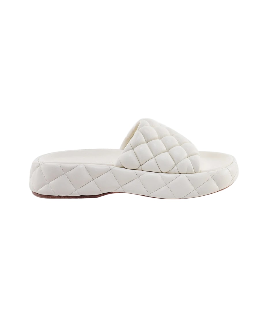 Padded flat sandals on sale