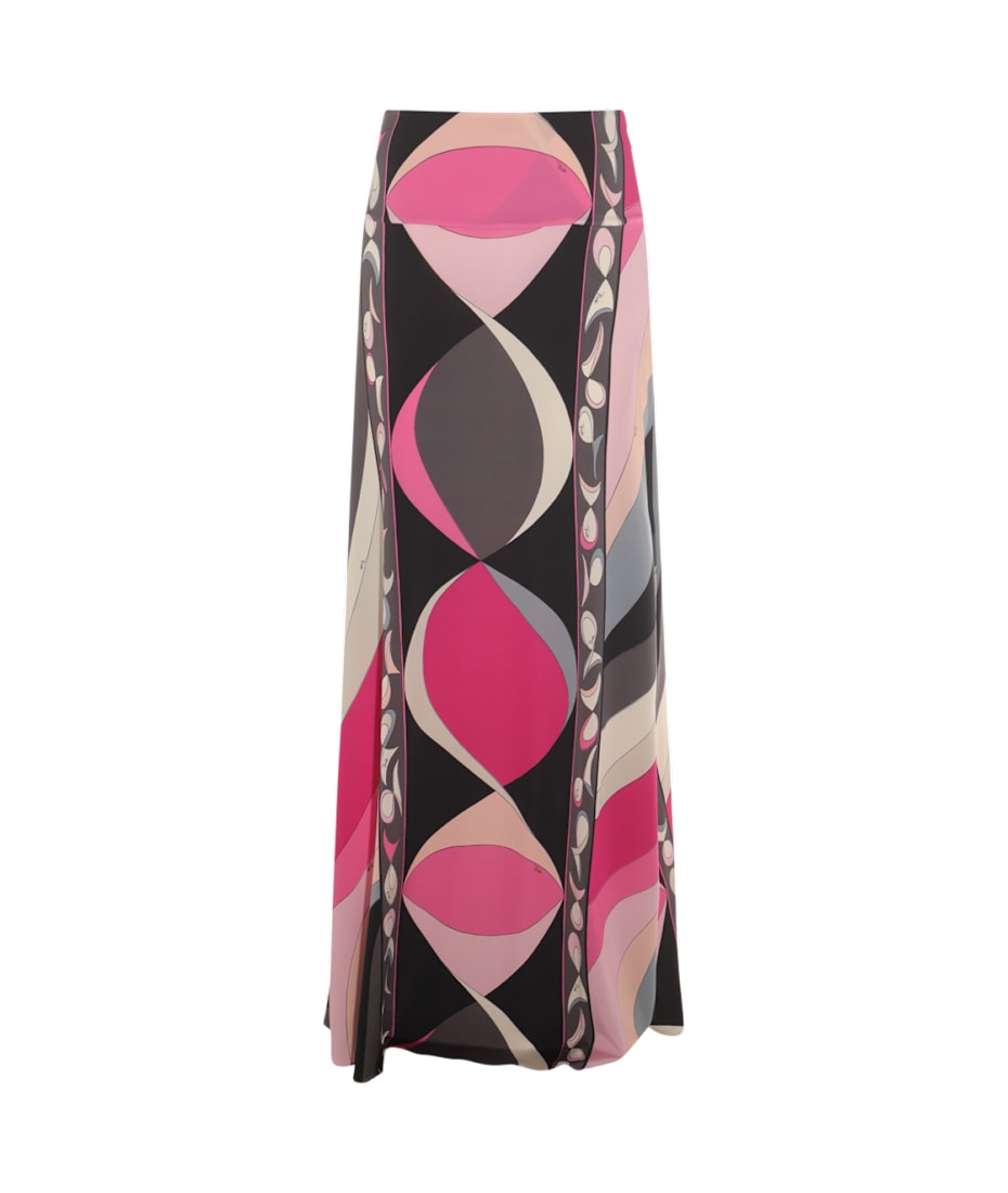 【送料&関税込】Pucci Multicolor Viscose Midi Skirt Pucci Multicolor Viscose Midi Skirt | italist