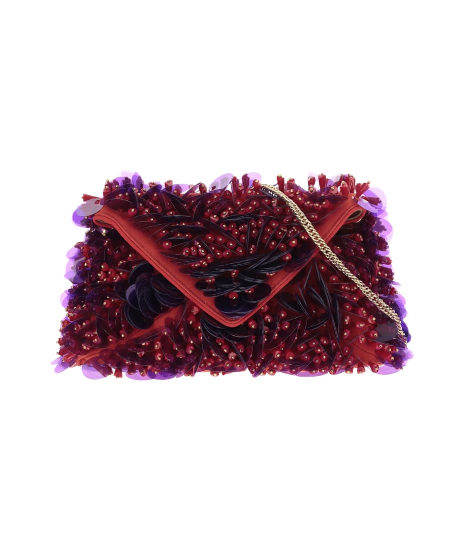 Dries Van Noten top Bag With Sequins And Beads - Red