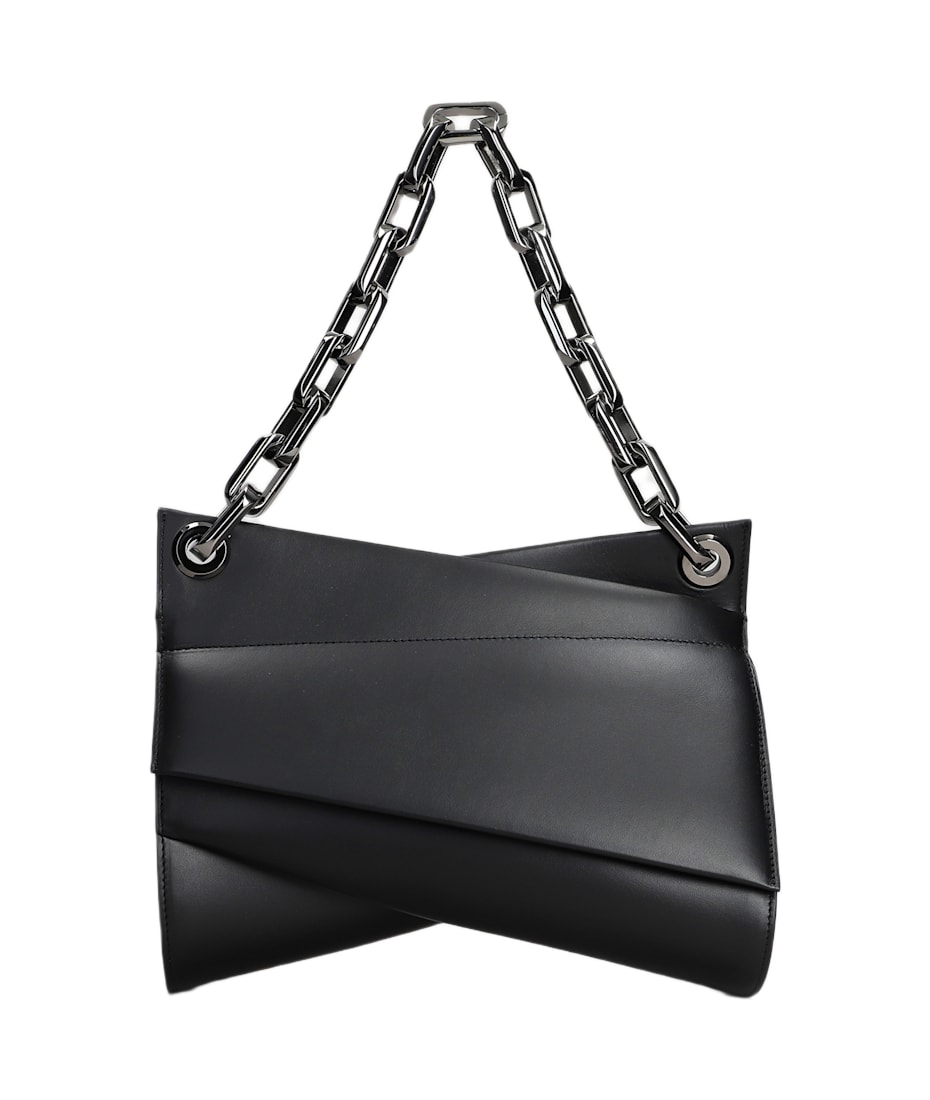 Christian Louboutin Loubitwist Shoulder Bag In Black Leather