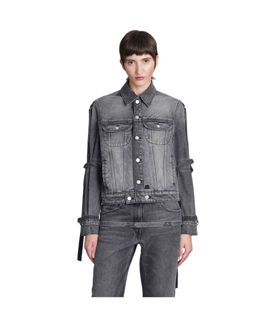 Courrèges Denim Jackets In Grey Cotton | italist