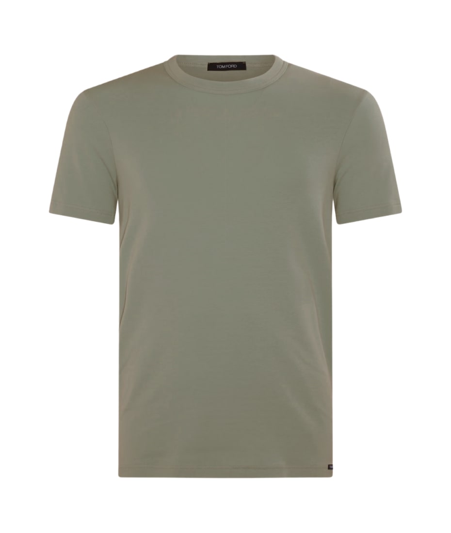 Tom Ford Matcha Green Cotton Blend T-shirt - MATCHA