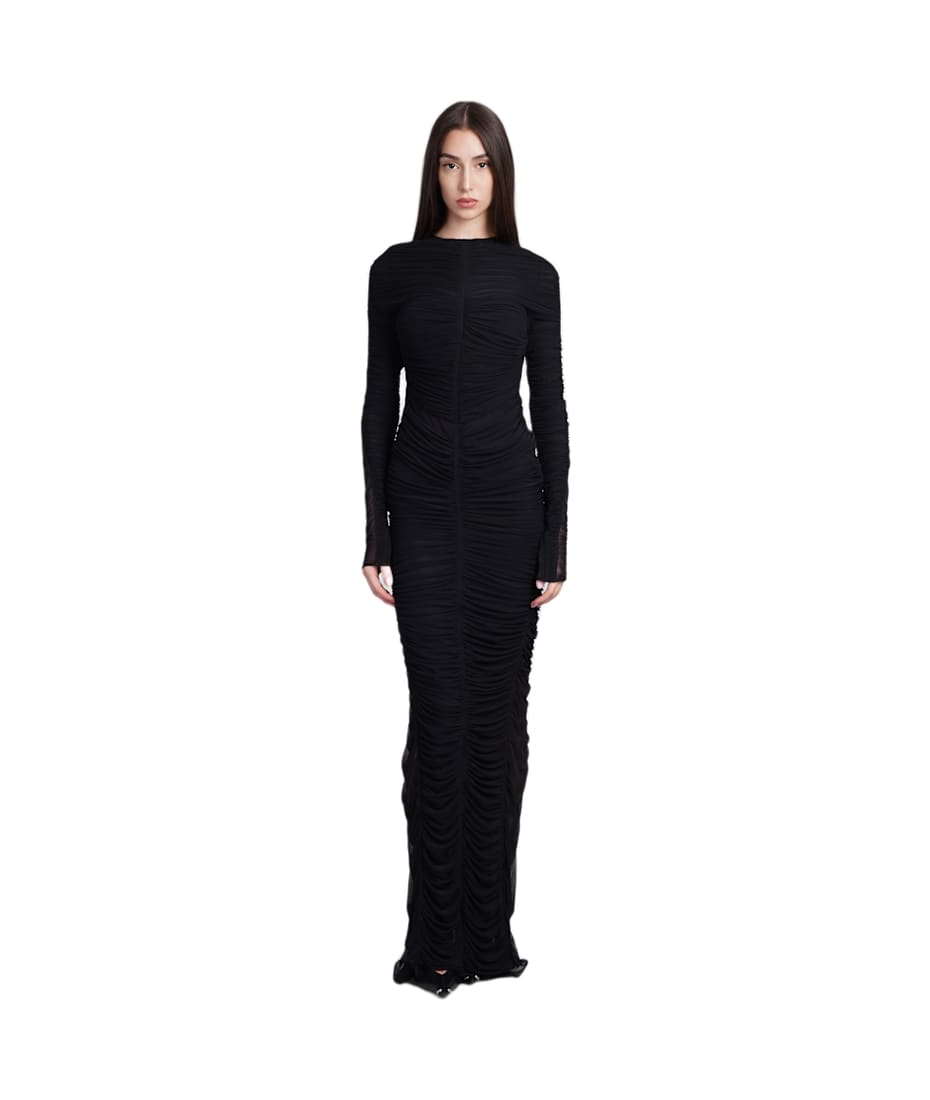 mugler dress black re/edit jeu de paume dress main image 1