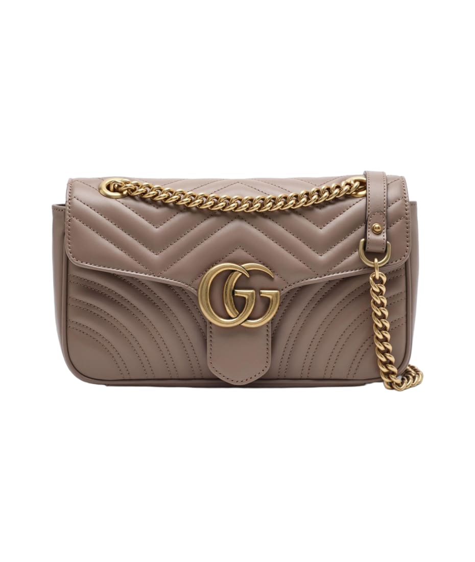 Gucci GG Marmont Small Matelassé-leather Shoulder Bag