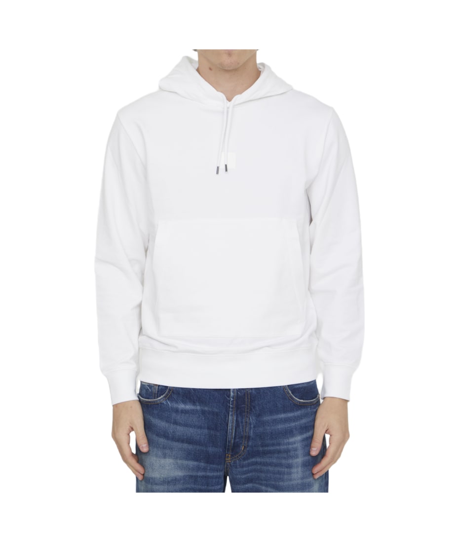 C.P. Company White Cotton Hoodie italist