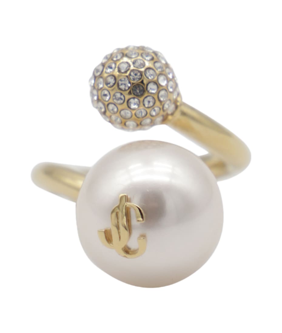指輪・リング JIMMY CHOO GOLD BRASS RING Jimmy Choo Gold Brass Ring | italist