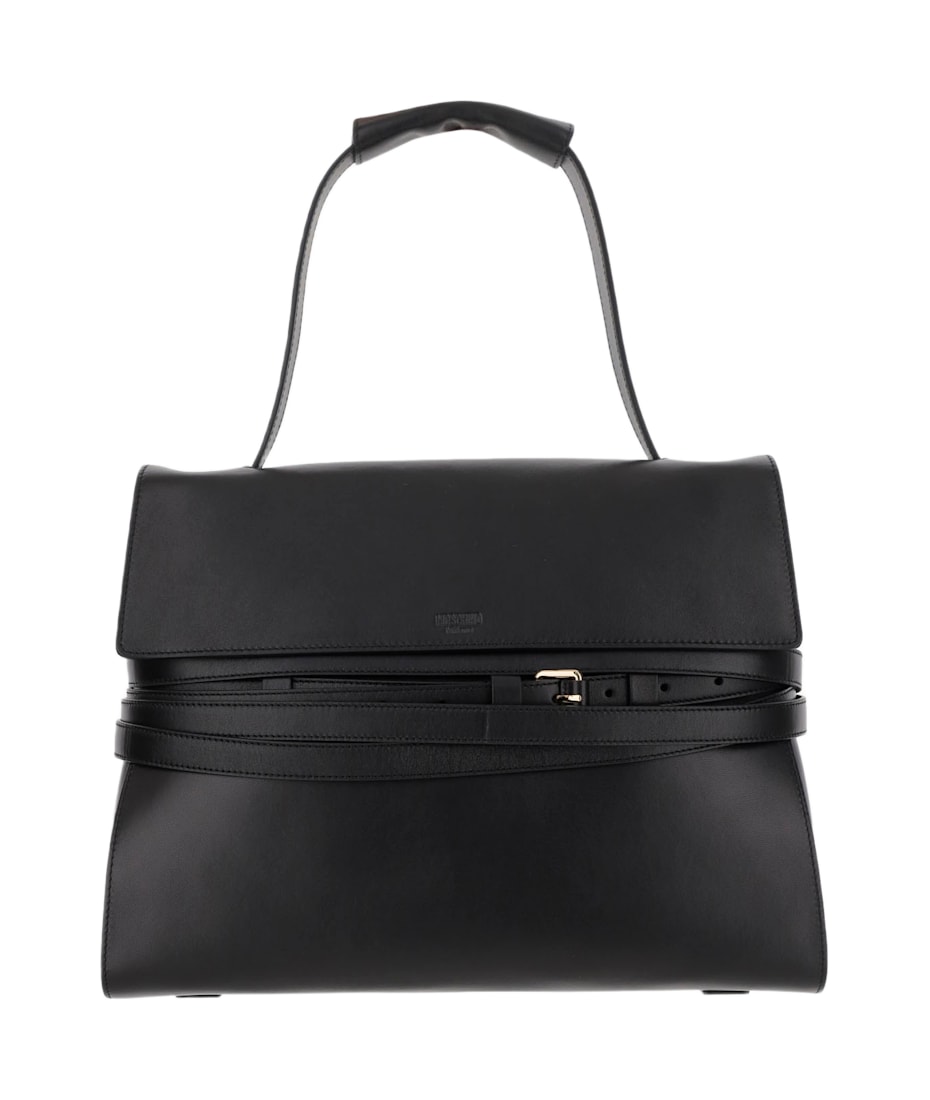 トートバッグ Moschino FW25 'Tie Me' small handbag (MC4012PP1NOA0 000) Moschino Tie Me bag Medium | Moschino