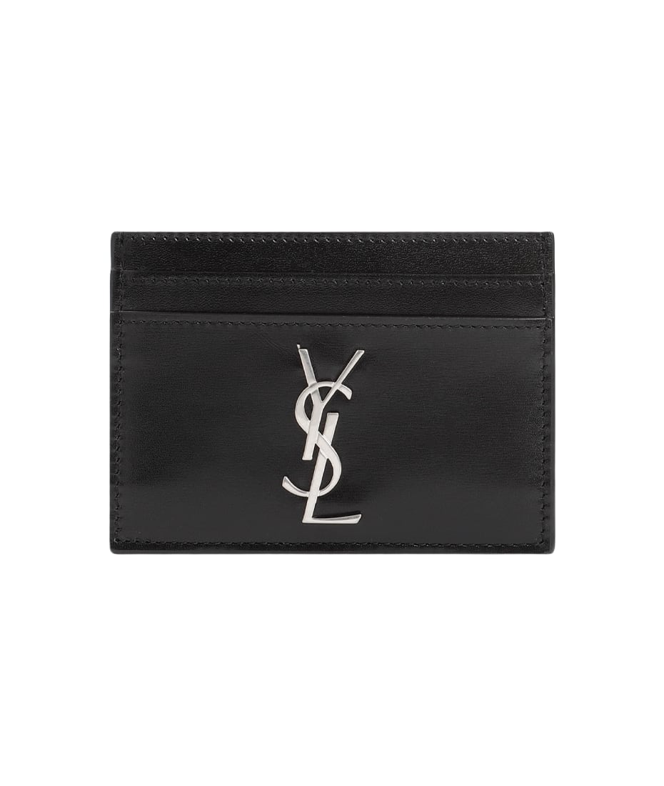 カードケース・名刺入れ SAINT LAURENT CASSANDRE LEATHER CARD CASE Saint Laurent Cassandre Card Case | italist