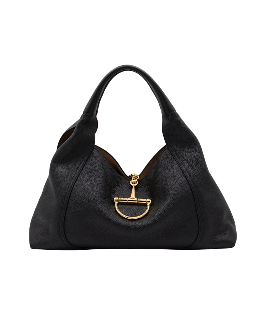 トートバッグ GUCCI BLACK LEATHER SOFTBIT MAXI TOTES Gucci Black Leather Softbit Maxi Totes | italist