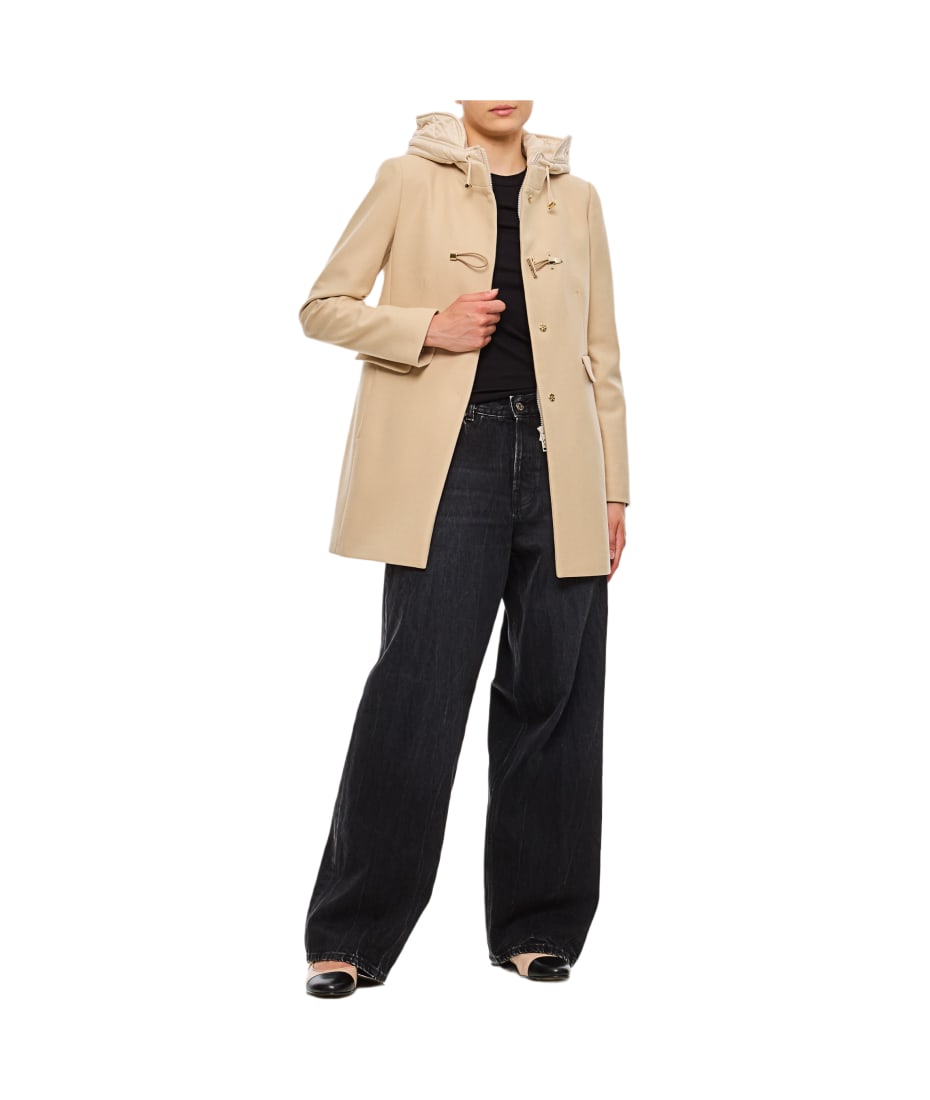 Fay Front Nylon Toggle Double Breasted Coat | italist