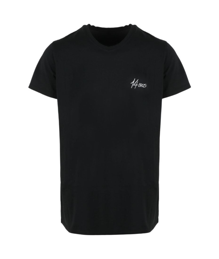 【国内即発】14BROS ロゴ Ｔシャツ 12679A3062B16 BK 14 Bros Logo T-shirt | italist