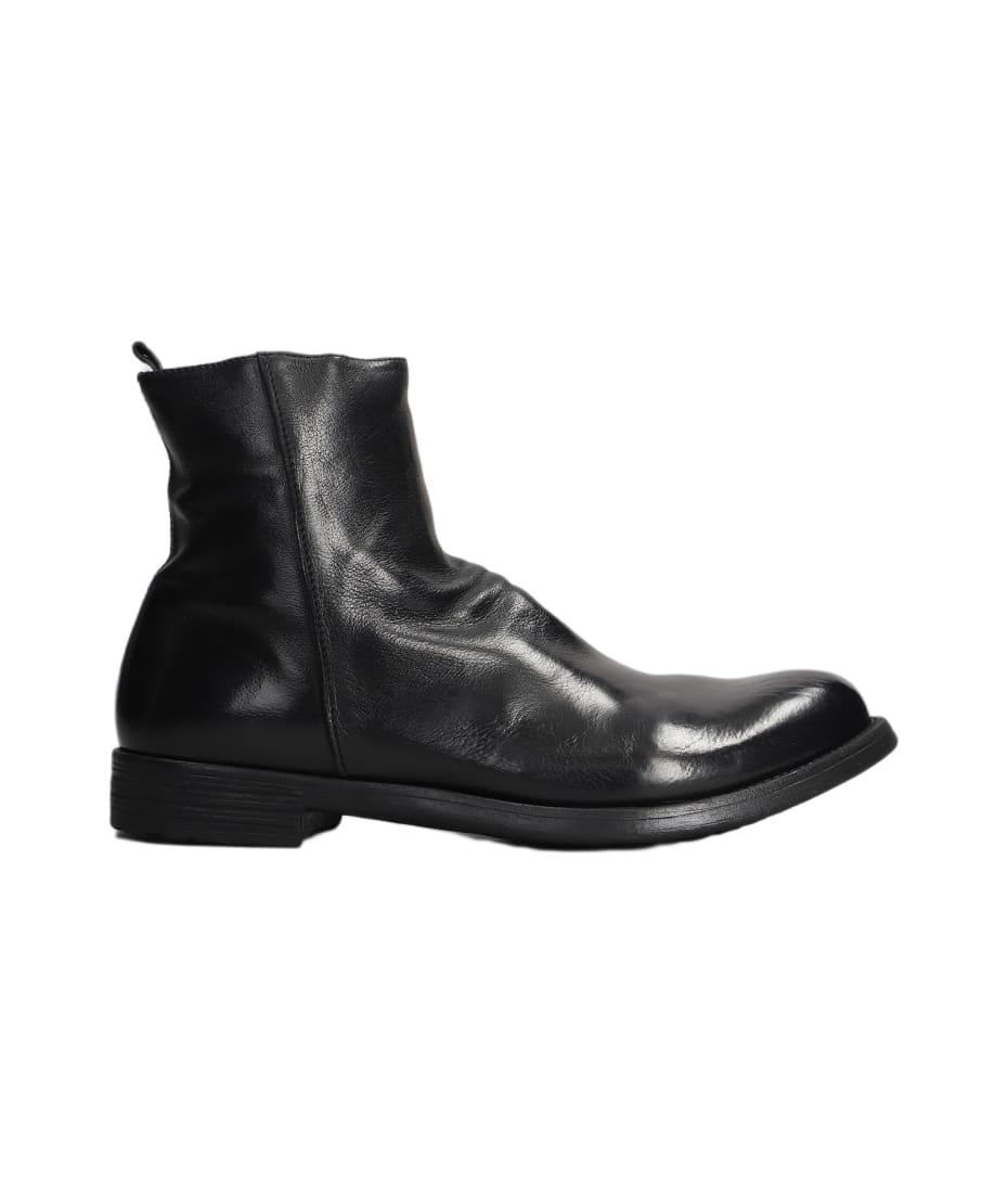Officine Creative Hive 010 Ankle Boots In Black Leather italist - Main Image