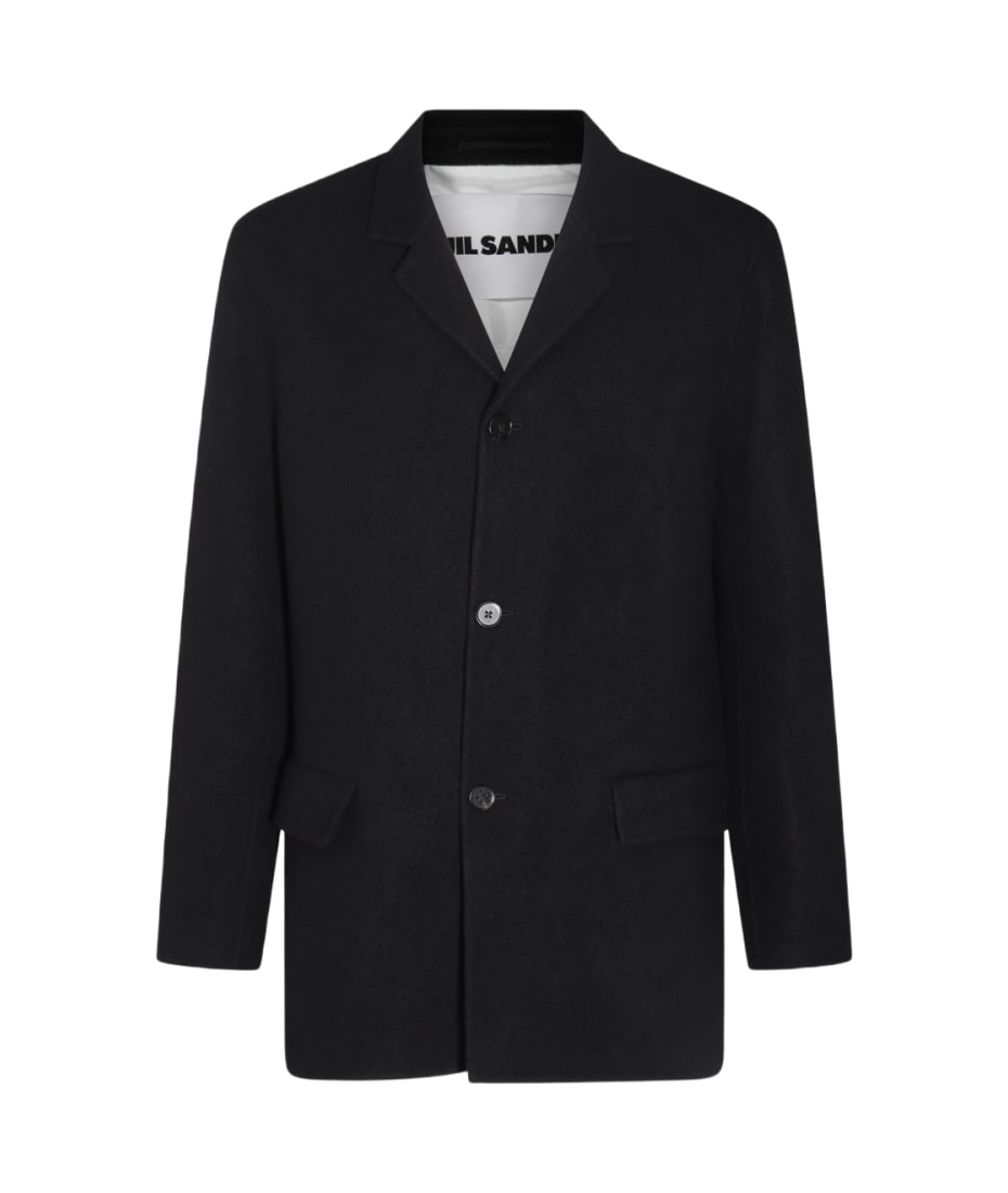 Jil Sander Black Wool Casual Jacket | italist