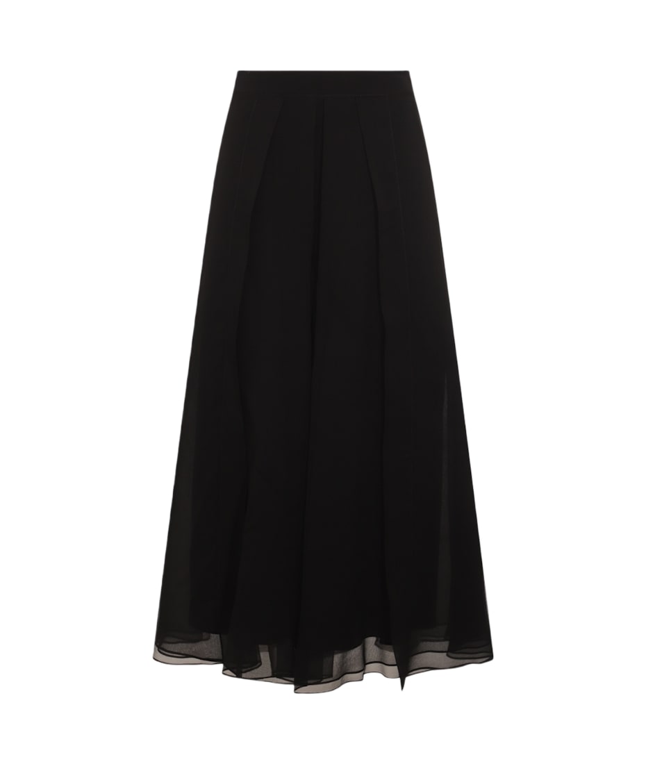 スカート BRUNELLO CUCINELLI Woman Skirt Black MP940G3875 C101 Brunello Cucinelli Skirt Woman Black – Modishus
