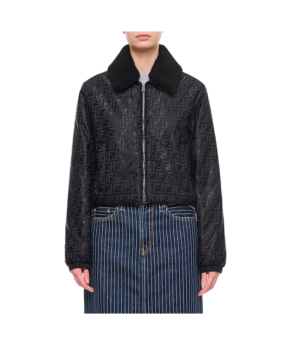 Fendi Front Zipped Ff Jacquard Jacket | italist