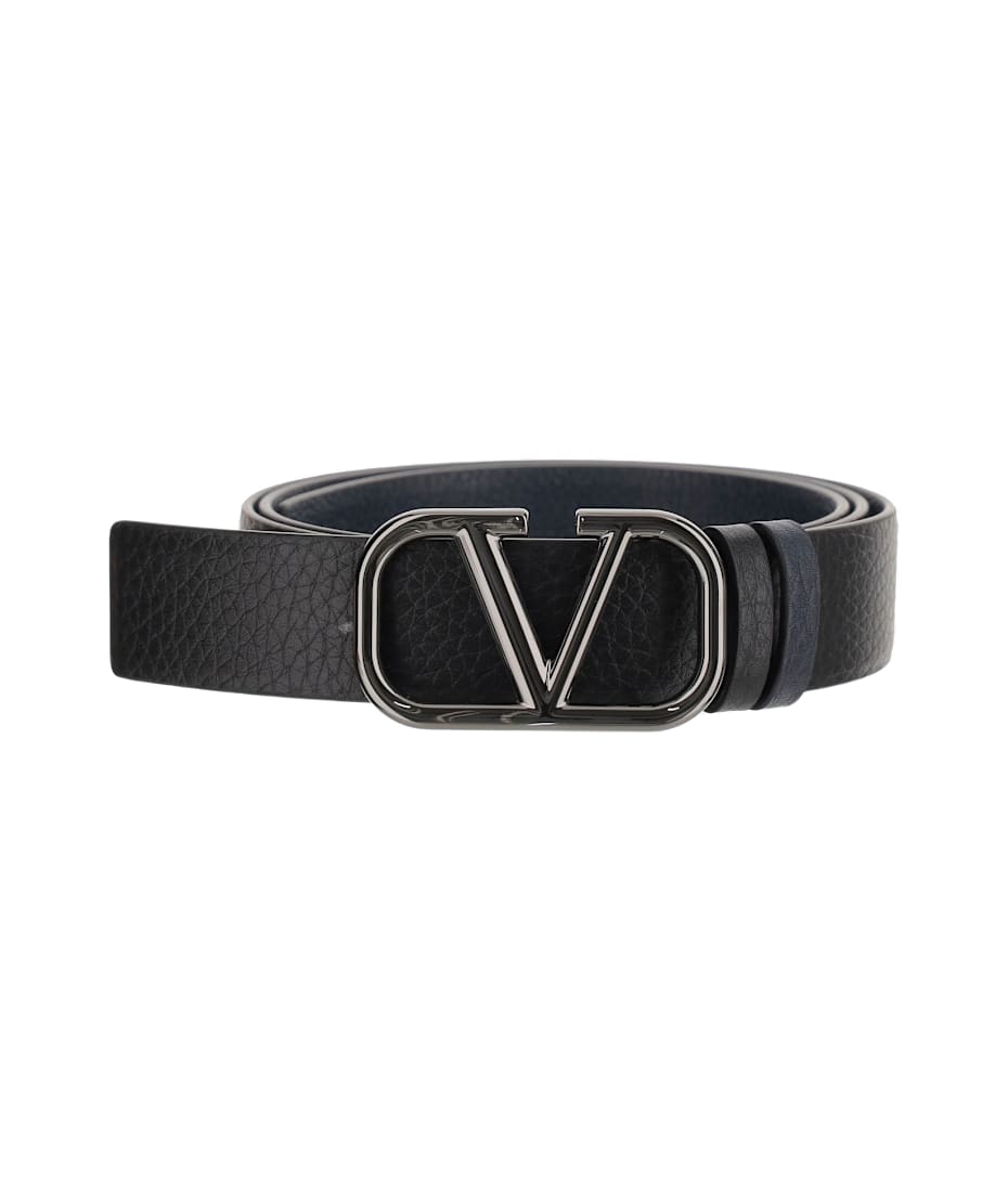 Valentino Garavani Vlogo Signature Reversible Leather Belt