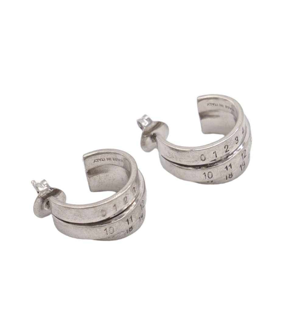 イヤリング MM6 MAISON MARGIELA SILVER L EARRINGS MM6 Maison Margiela Silver Metal Earrings | italist, ALWAYS