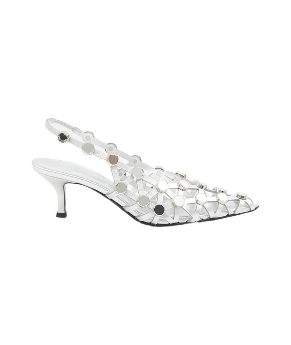 The Attico Grid Slingback | italist