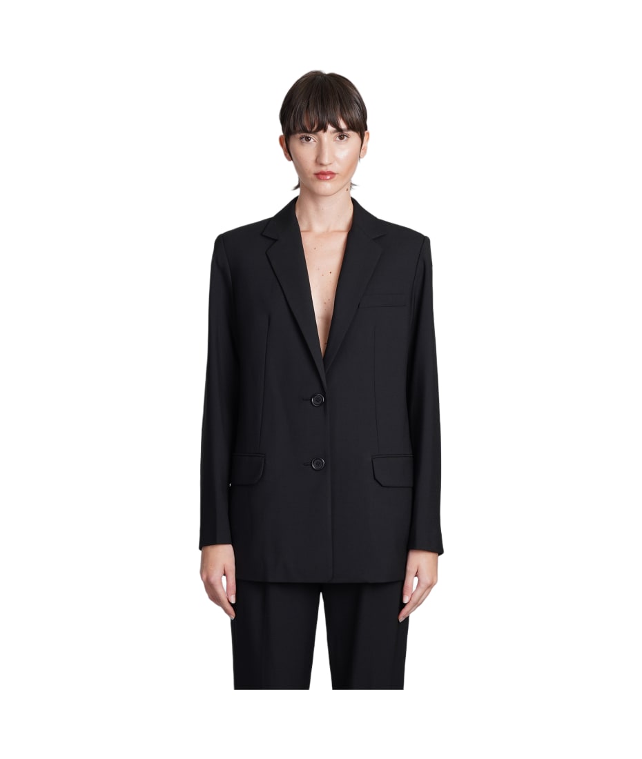 Helmut Lang Blazer In Black Polyester italist