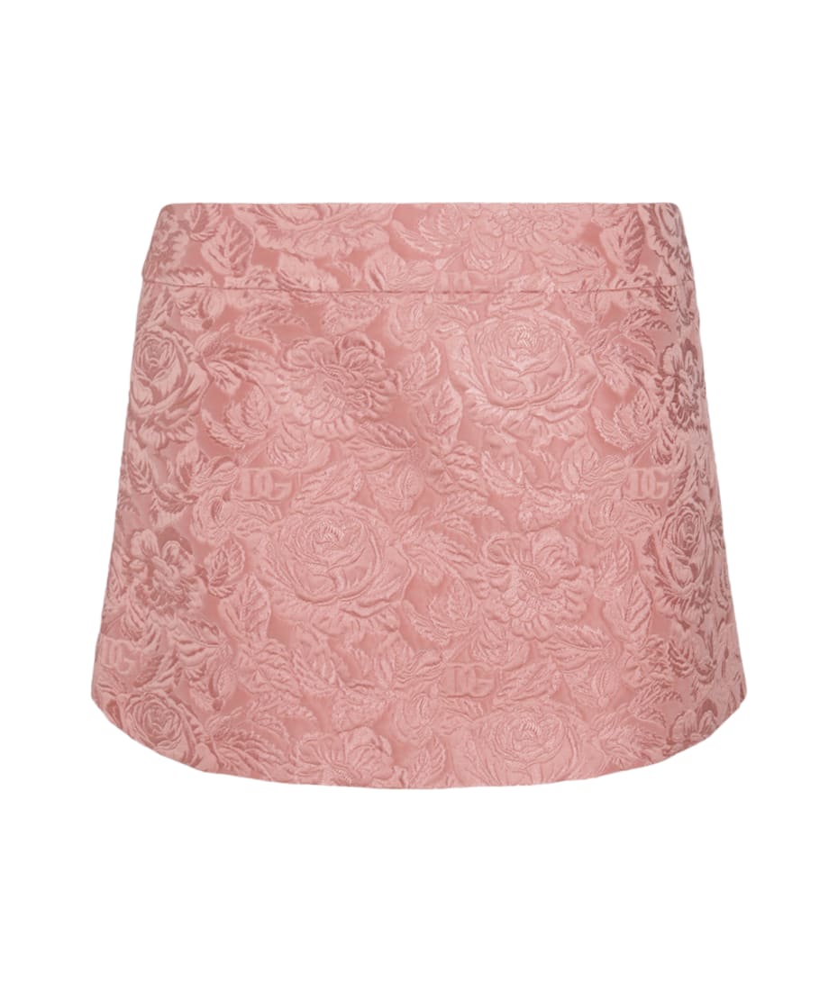 スカート DOLCE & GABBANA PINK COTTON SKIRT Dolce & Gabbana Pink Cotton Skirt | italist