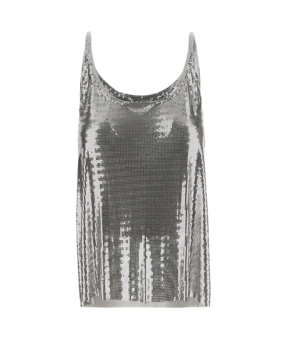 Paco Rabanne Metallic Mesh Tank Top | italist