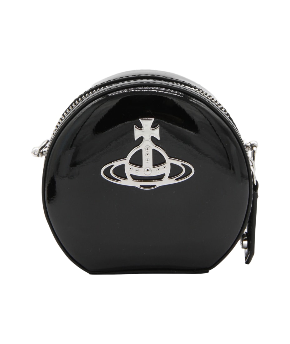 売上実績NO.1 Leather Black Westwood Vivienne Crossbody italist | Bag 小物