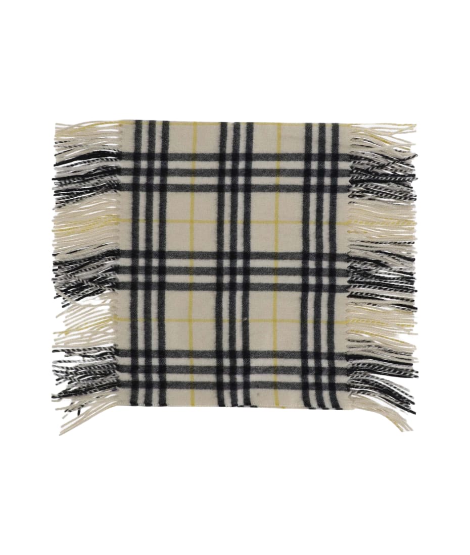 【関税&送料込】Burberry Embroidered Cashmere Scarf Burberry Embroidered Cashmere Scarf | italist