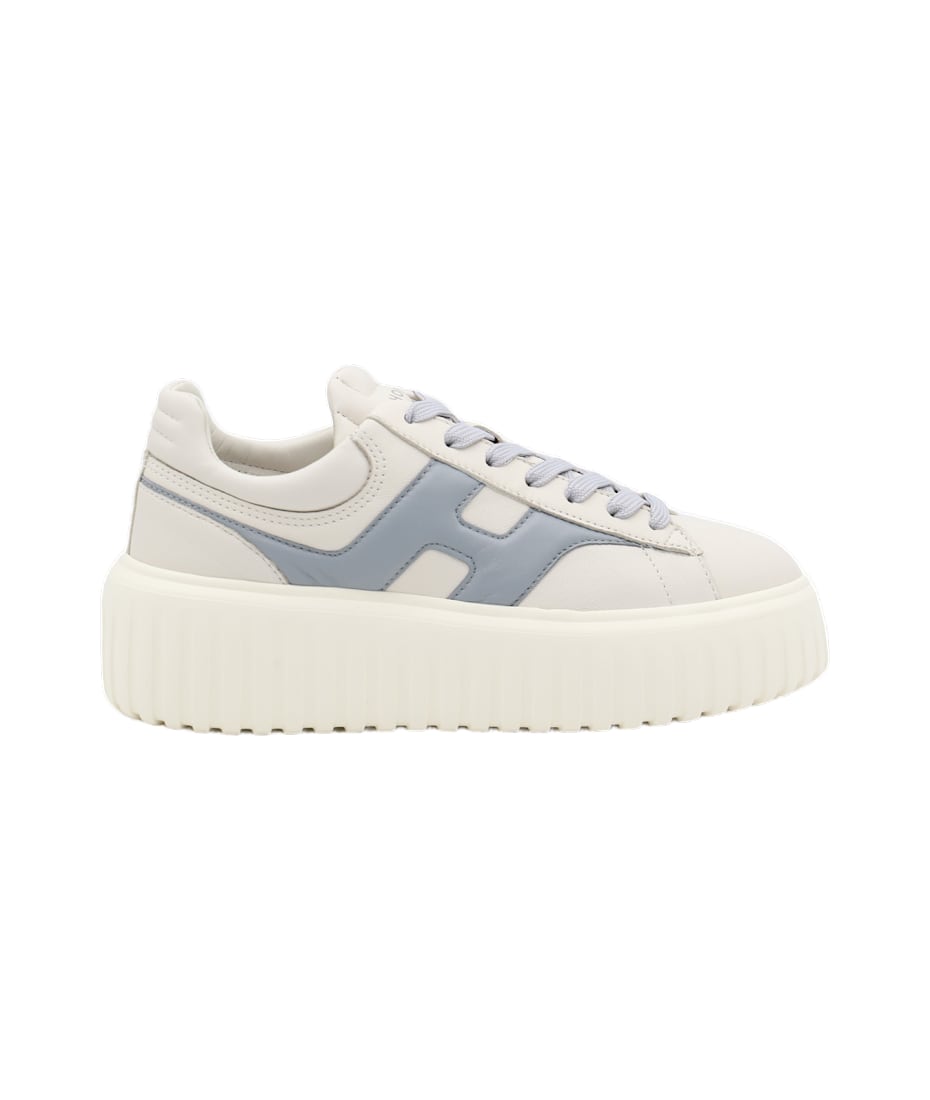 スニーカー Hogan 'H Stripes' Grey Leather Sneakers Hogan H Stripes Grey Leather Sneakers | italist