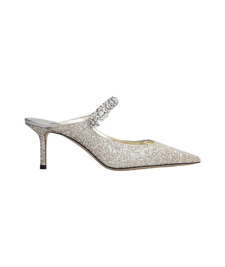 【関税込み】Jimmy Choo ゴールド Bing Pump 65 ヒール Jimmy Choo Bing 65 Pumps In Gold Glitter | italist