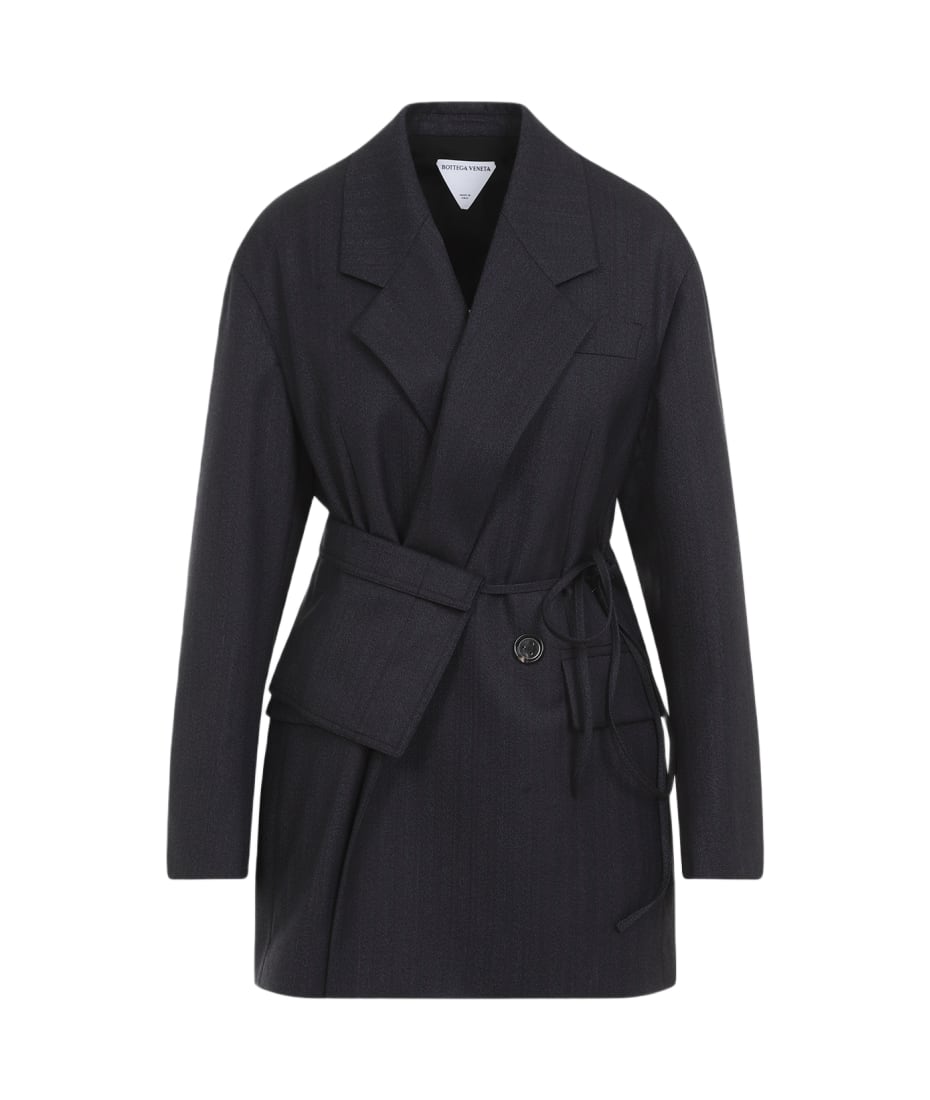 ジャケット BOTTEGA VENETA Dark blue wool blazer (784046V36K0 1155) Bottega Veneta Dark Blue Wool Blazer | italist