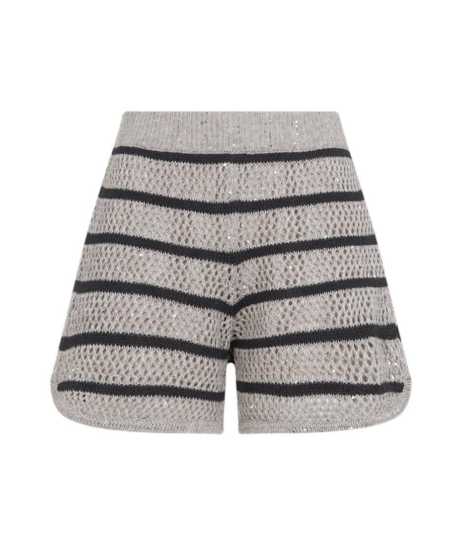 ショートパンツ BRUNELLO CUCINELLI Brunello Cucinelli Striped Knit Bermuda Brunello Cucinelli Striped Knit Bermuda | italist