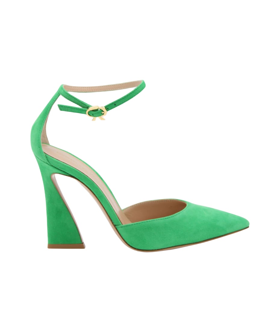Gianvito rossi green suede pumps store