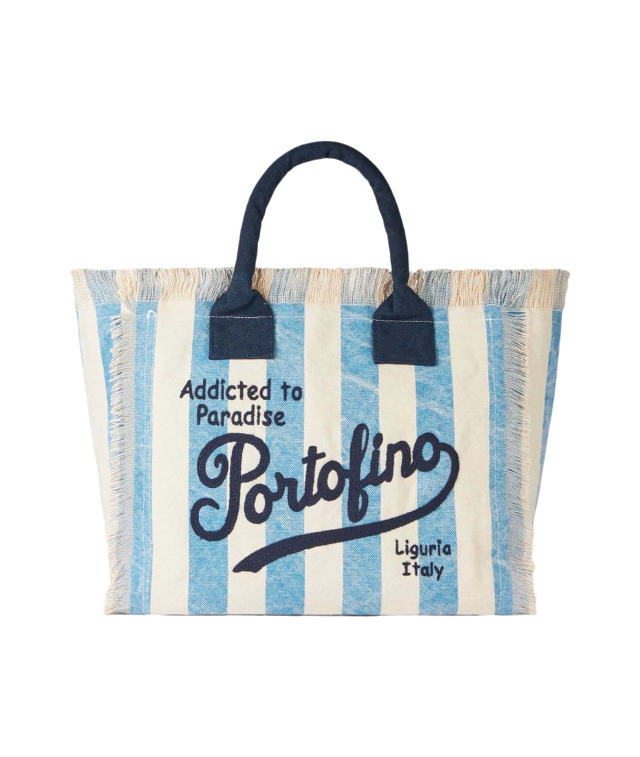 MC2 Saint Barth Vanity Canvas Shoulder Bag With Portofino MC2 Saint Barth Vanity Canvas Shoulder Bag With Portofino