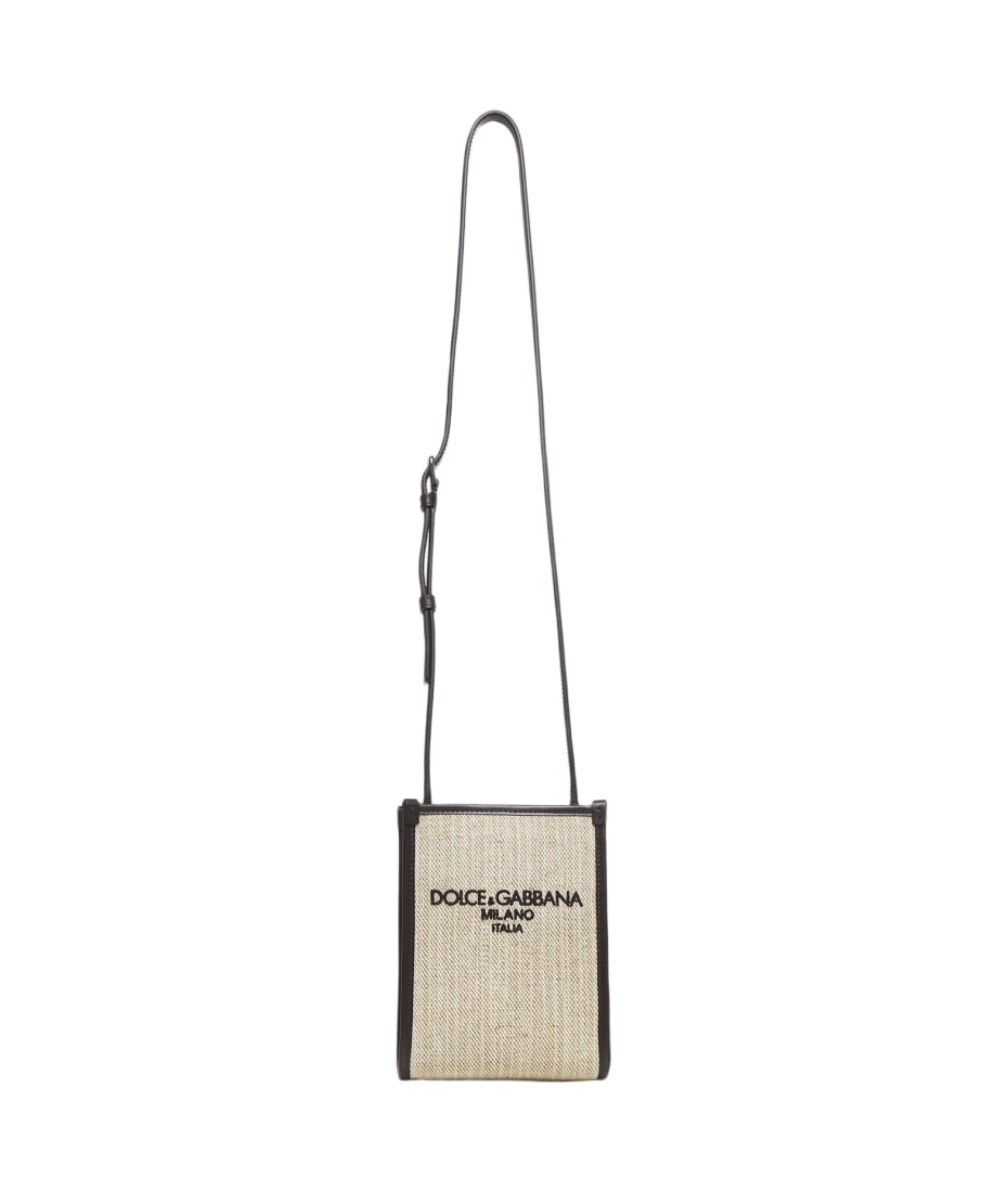 Dolce & Gabbana Logo Canvas Small Shopping Bag | italist