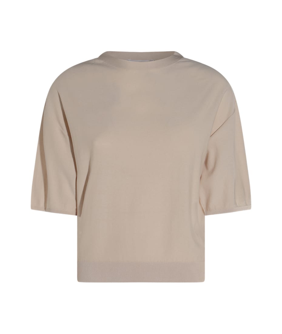 Tシャツ・カットソー ANTONELLI FIRENZE BEIGE LINEN T-SHIRT Collections – Antonelli Firenze