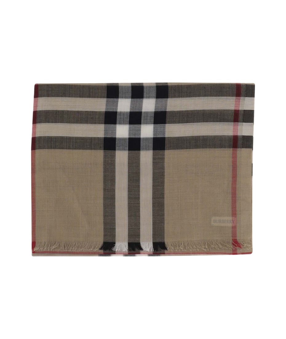 Burberry scarf 51 wool 49 silk top