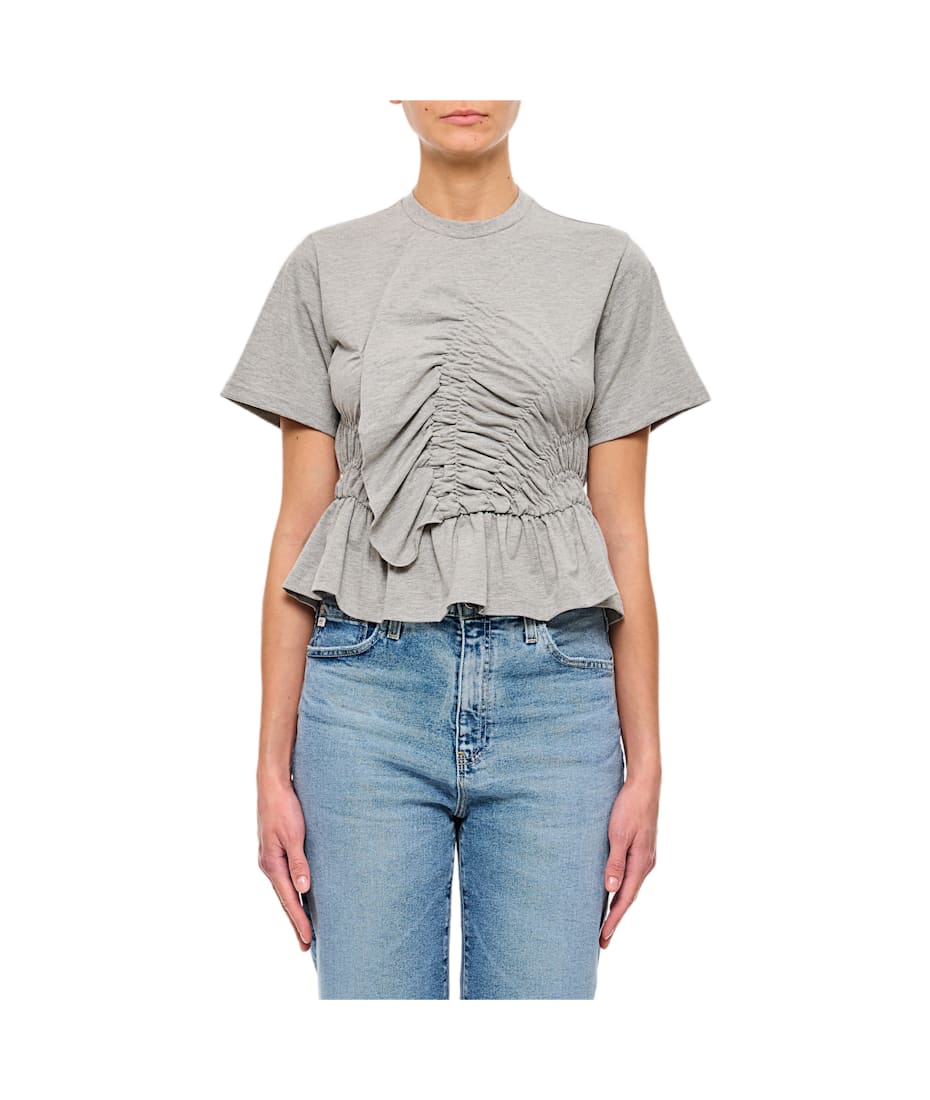 Cecilie Bahnsen Ace Top Jersey Grey Melange Tシャツ 通販