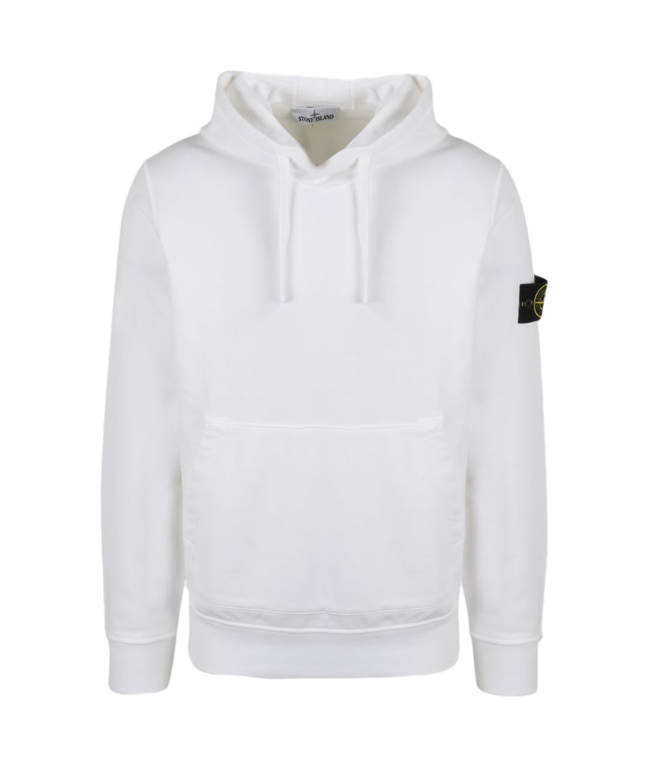 Stone island badge clearance sleeve sweatshirt black