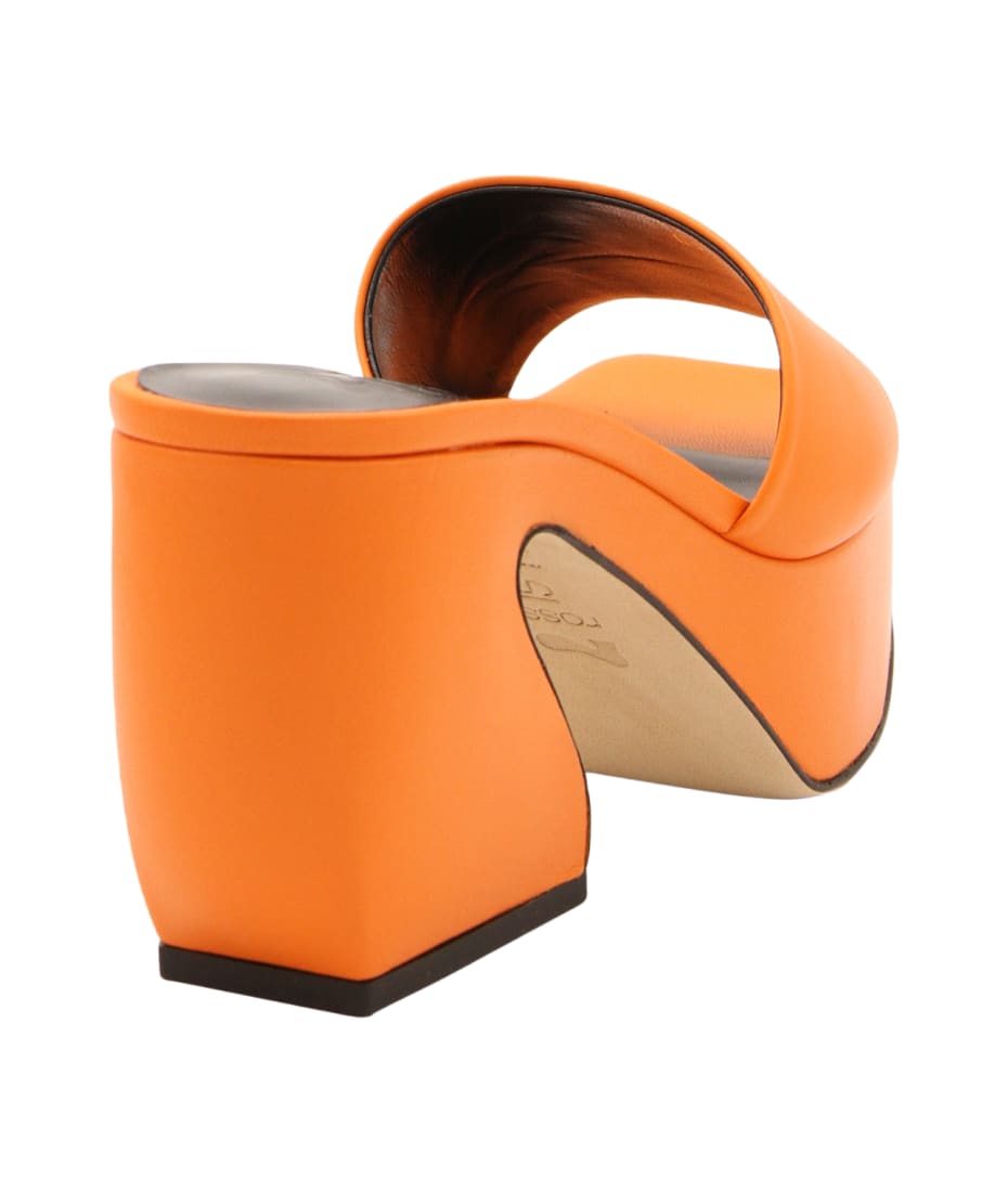 SI ROSSI FLASH ORANGE レザー サンダル SI Rossi Flash Orange Leather Sandals | italist