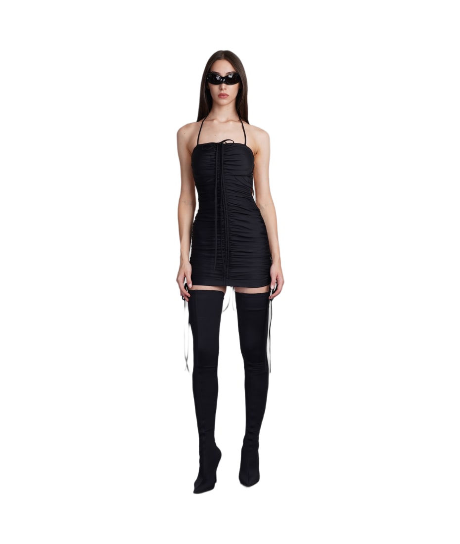 Balenciaga Black Stretch Nylon Mini Dress | italist, ALWAYS